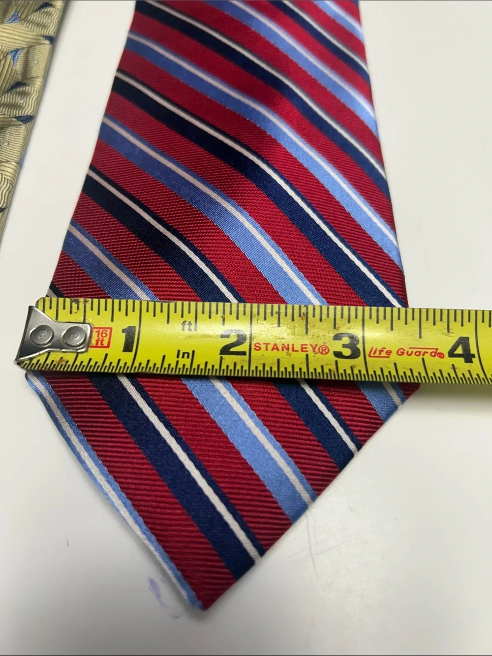 Men’s Necktie Bundle Lot of 3 - Chaps & Harken 100% Silk Geometric / Striped
